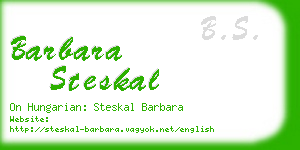 barbara steskal business card